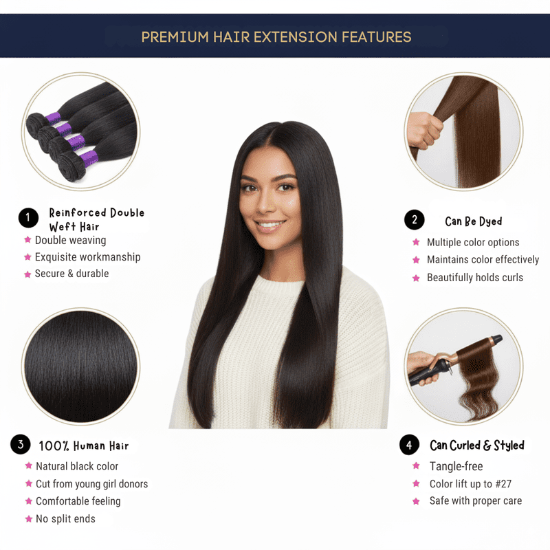 Virgin Straight Brazilian HD Lace Closure Wig - Image 4