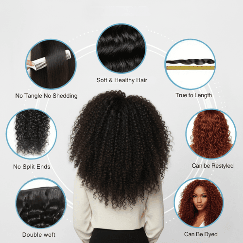 Kinky Curly Hair Extensions - Image 5
